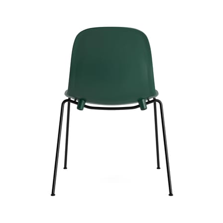 Sedia impilabile Form materiale plastico verde / 4 gambe metalllo - Normann Copenhagen