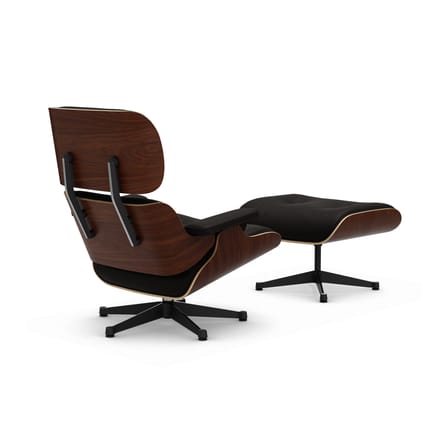 Set fauteuil & repose-pieds Lounge Chair & Ottoman cuir marron / Eames (1956) - Vitra