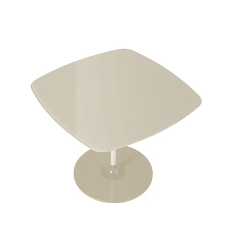 Table d'appoint Thierry verre blanc / 50 x 50 x H 40 cm - Verre - Kartell