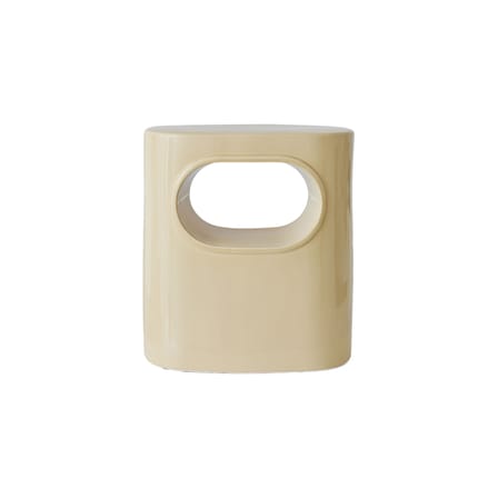 Table d'appoint Space céramique beige / 36 x 26 x H 39 cm - HK LIVING