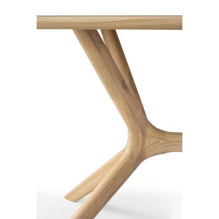Table rectangulaire X bois naturel / 224 x 100 cm - 8 personnes / Chêne massif - Ethnicraft