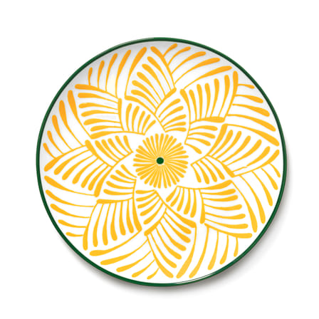 Teller Bazaar keramik gelb / Set von 4 - Ø 26,5 cm - Serax