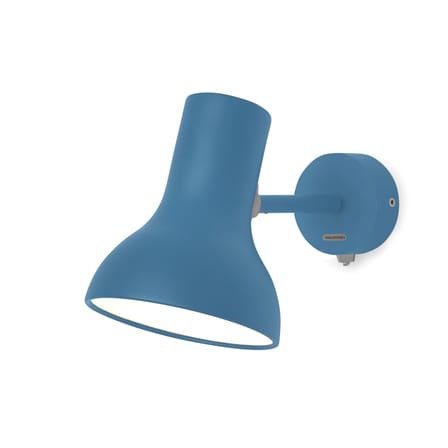 Applique Type 75 Mini métal bleu / Branchement mural - Orientable / By Margaret Howell, réédition 1930' - Anglepoise