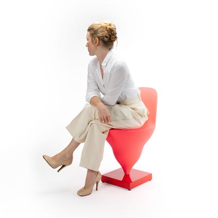 Chaise rembourrée Gelato tissu rose - Moustache
