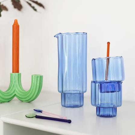 Chandelier Churros céramique vert / 21.5 x 11.5 x H 9 cm - & klevering