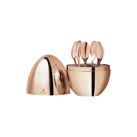 Set de 6 cuillères à espresso Mood Coffee / dans écrin - Or rose 18 carats - Christofle