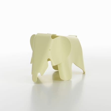 Décoration Eames Elephant RE (1945) jaune / Small - L 39 cm / Plastique recyclé - Vitra