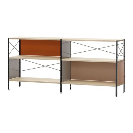 Étagère Eames Storage Unit ESU métal bois multicolore / 2 niveaux - L 179,5 x H 82 cm - Vitra