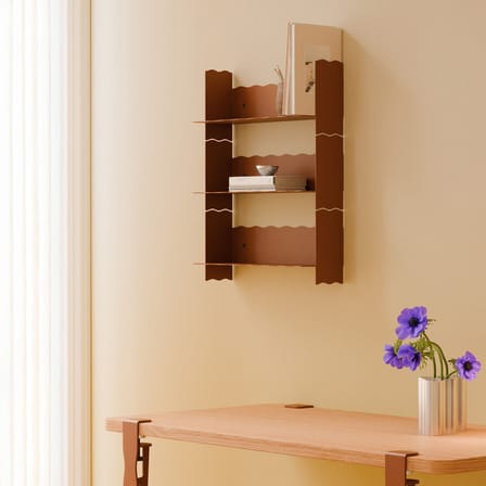 Etagère murale Pli Vague by Uchronia / L 45 x P 15 cm - TIPTOE