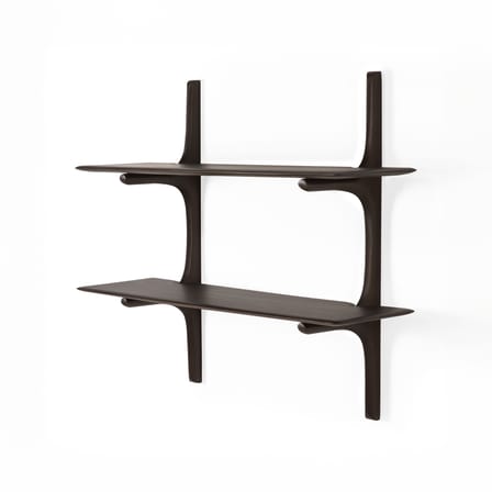 Étagère PI bois marron / 2 étagères - Acajou massif / L 100 x H 91 cm - Ethnicraft