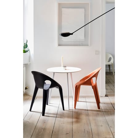 Fauteuil empilable Bell plastique blanc / Polypropylène recyclé (éco-conçu) - Konstantin Grcic, 2020 - Magis