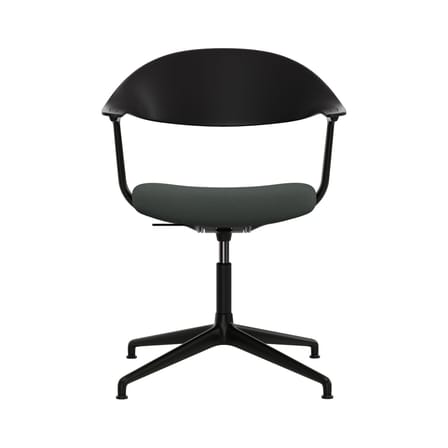 Fauteuil pivotant Mynt gris / Assise rembourrée - Vitra
