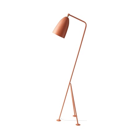Lampadaire Gräshoppa métal rose / Grossman- Réédition 1947 - Gubi
