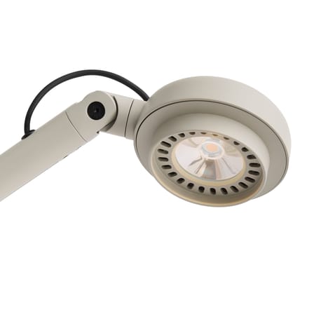 Lampe de bureau Fifty-Fifty LED métal gris / Orientable - Hay