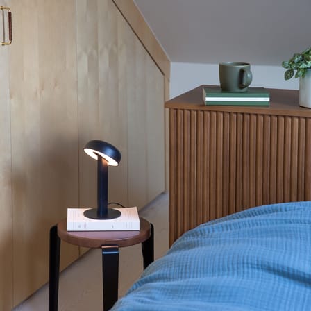 Lampe de table NOD LED métal noir / H 25 cm - TIPTOE