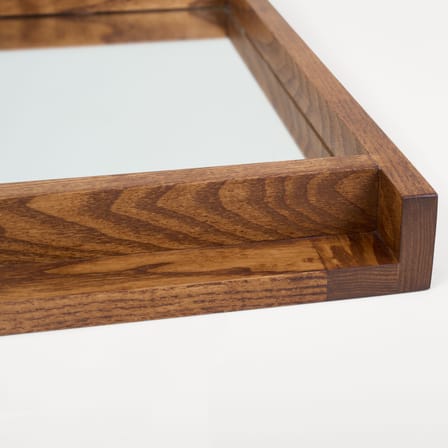 Miroir mural Symmetry Small bois naturel / L 45,8 x H 71 cm - Frama 