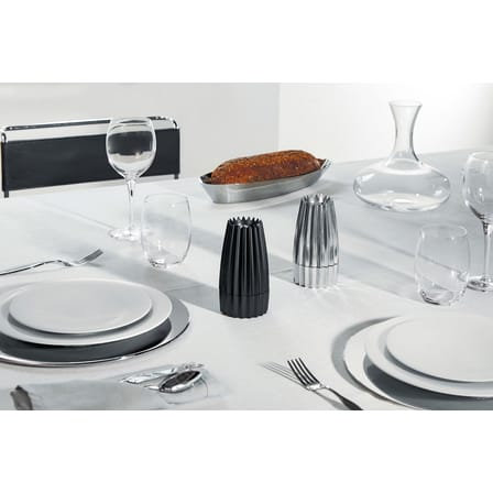 Moulin à épices Gring métal noir / Poivre & sel - Alessi