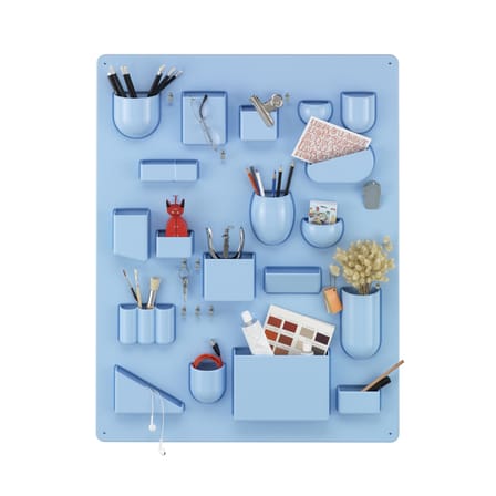 Rangement mural Uten.Silo I RE bleu / Plastique recyclé - Dorothee Becker (1969) - 67 x 87 cm - Vitra