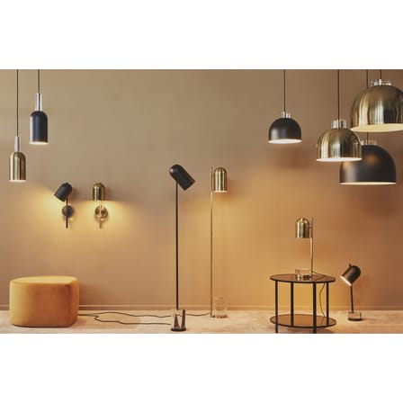 Suspension Luceo Cylindre métal noir / Ø 12 x H 35 cm - AYTM