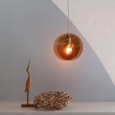 Suspension Toledo verre orange - It's about Romi