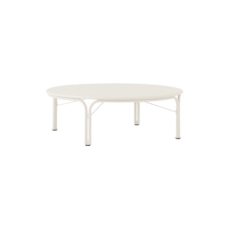 Table basse Thorvald SC109 métal blanc / Ø 115 cm - &tradition