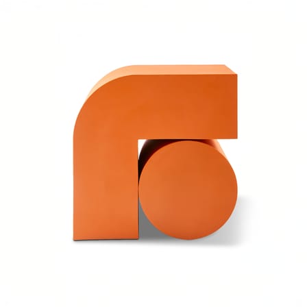 Table d'appoint Kombo métal orange - Pols Potten
