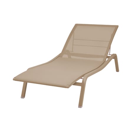 Transat inclinable empilable Alizé métal beige / larg. 80 cm - 5 positions - Fermob