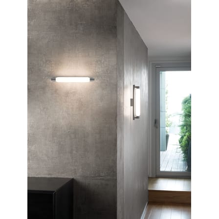Wandleuchte La Roche LED metall glas grau / By Le Corbusier - Neuauflage 1920' - Nemo