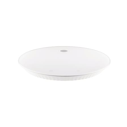 Balance de cuisine électronique Plissé plastique blanc / Batterie rechargeable - Alessi