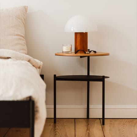 Tu Bedside table natural wood / Ø 40 x H 52.5 cm - NOO.MA