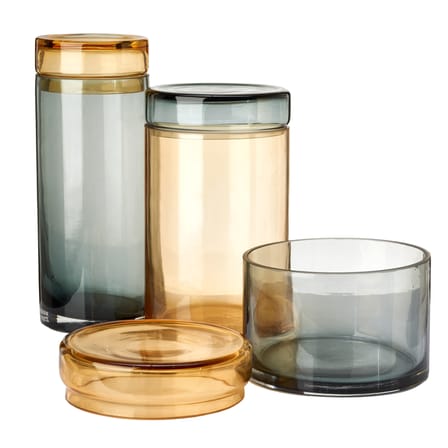 Set de 3 bocaux Large verre /  H 15 à 30.5 cm - Pols Potten