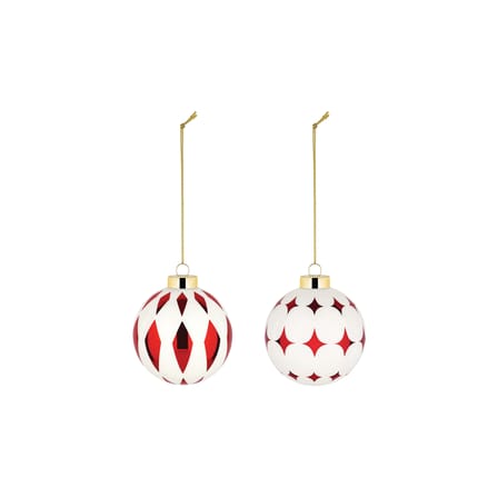 Set de 2 boules de Noël Delight n°3 verre / Ø 6 cm - Alessi
