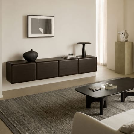 Buffet suspendu PI Light bois marron / L 225 x P 43 x H 47 cm - Ethnicraft