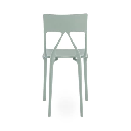 Chaise empilable A.I. Lite plastique vert / Conçu par intelligence artificielle - Recyclé - Kartell