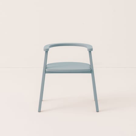 Chaise enfant Growing Green bois bleu - NOBODINOZ