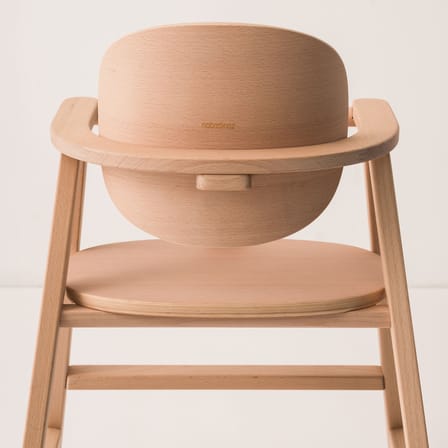 Chaise haute évolutive Growing Green bois naturel / 3 positions : de 6 mois à 6 ans - NOBODINOZ