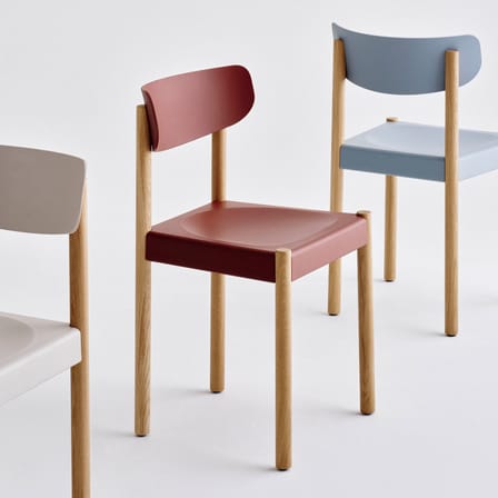 Chaise Pack 10 rouge / Polypropylène recyclé - Hay