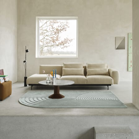 Midst Coffee table marble red / Ø 90 cm - Marble - Muuto
