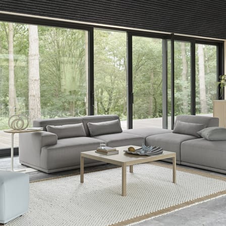 Canapé droit Connect Soft / Configuration 2 - Accoudoir gauche / L 207 cm - Muuto