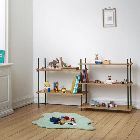 Étagère Shelving System – s.85.2.A bois marron / L 162 x H 85 x Prof. 35 cm - MOEBE