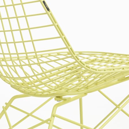 Fauteuil lounge Wire Chair LKR métal jaune / Charles & Ray Eames, 1951 - Vitra