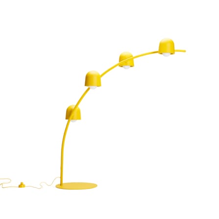 Lampadaire Big Lebow métal jaune / H 234 x L 186 cm - 4 abat-jours orientables - Fatboy