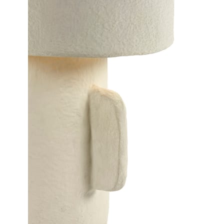 Lampe de table Earth papier blanc / Papier mâché recyclé - Ø 35 x H 47 cm - Serax