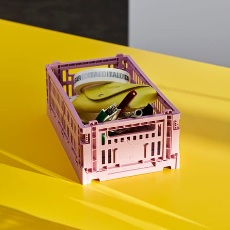 Panier Colour Crate plastique rouge Small / 17 x 26,5 cm - Recyclé - Hay