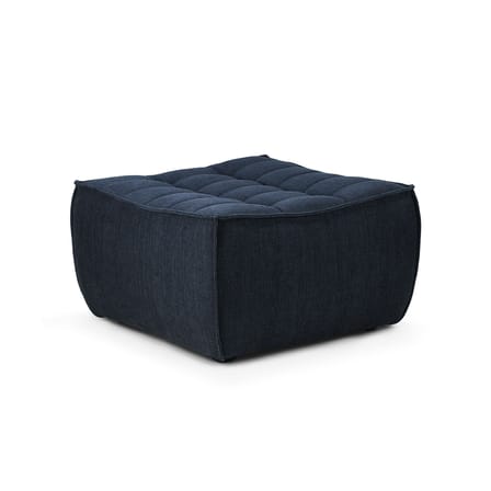 Pouf N701 tissu bleu / 70 x 70 cm - Ethnicraft