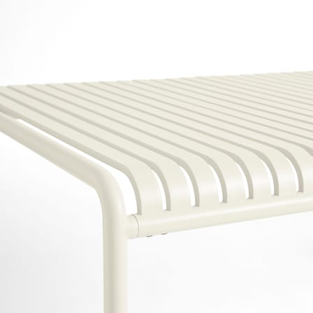 Palissade Rectangular table metal white / 220 x 90 cm - Hay
