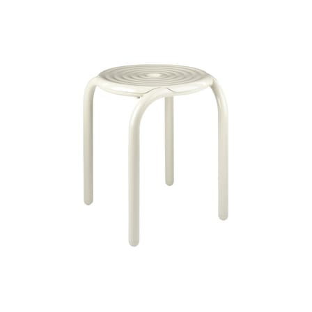 Sgabello Groove metallo beige - Tom Dixon