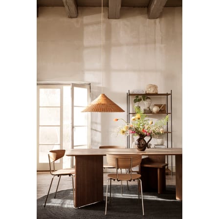 Herman Stacking chair natural wood / Metal structure - Ferm Living