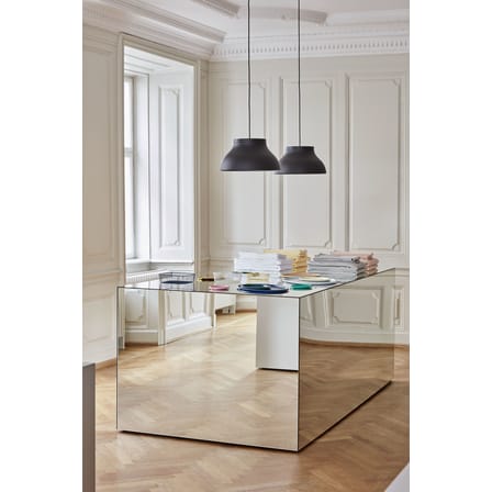 Suspension PC Medium métal noir / Ø 40 cm - Aluminium - Hay