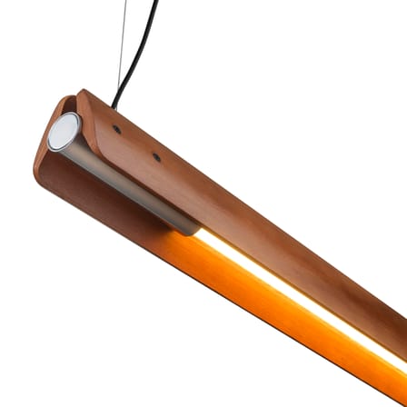 Suspension Seki-Han bois naturel / Réédition 1963 - L 169 cm - Flos